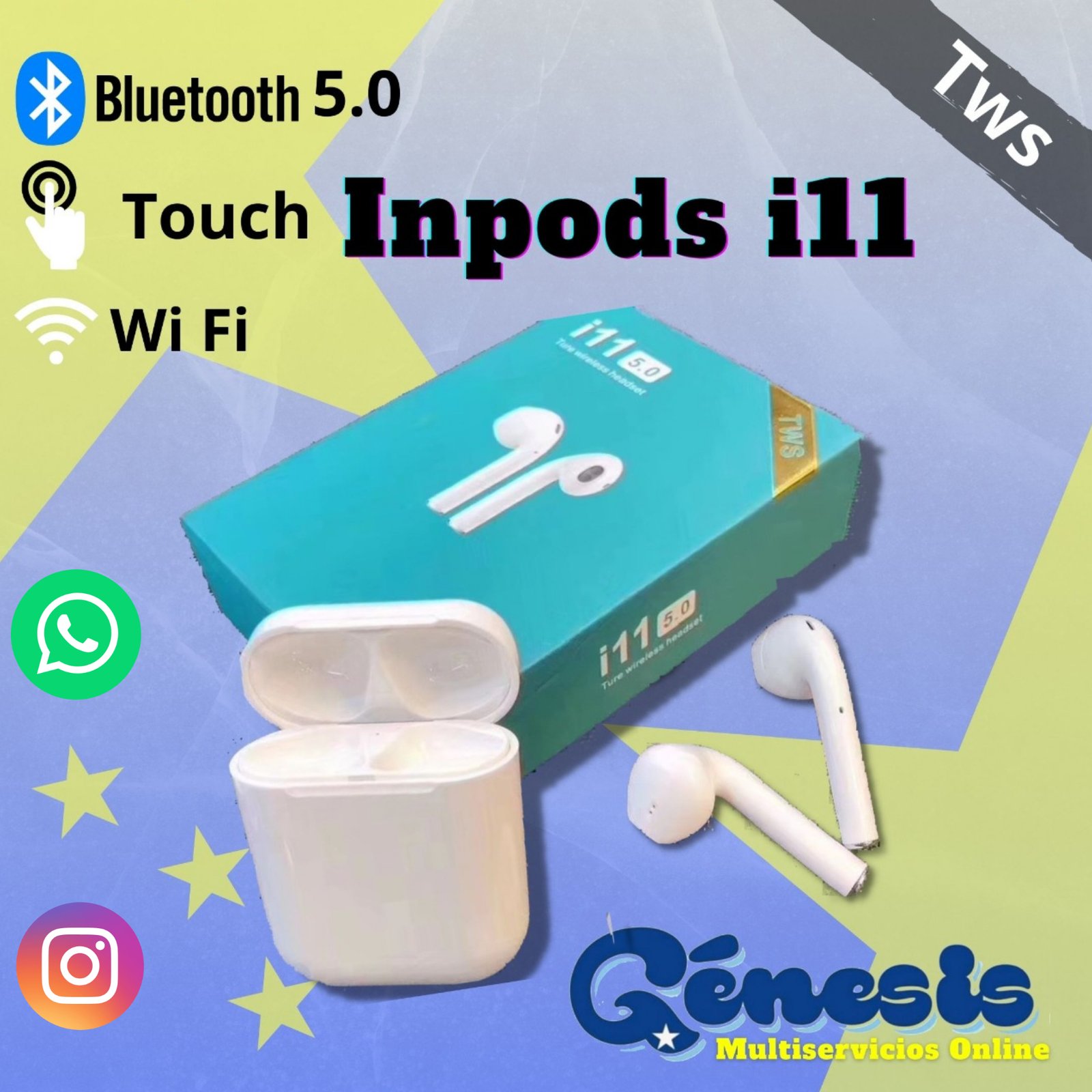 Audifonos i11 tws online bluetooth