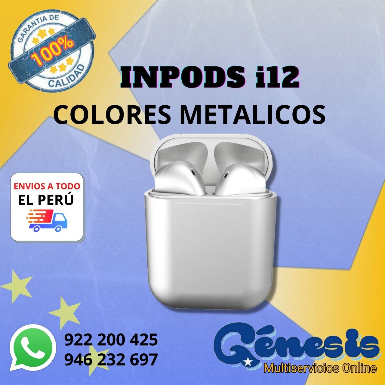 Inpods metalicos best sale