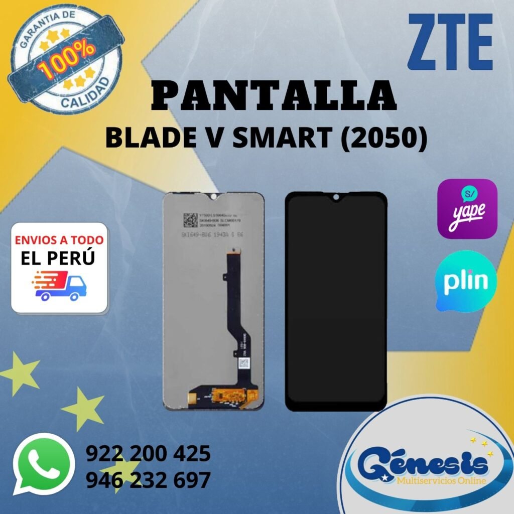 Zte Blade V Smart 2050 Pantalla Completa Genesis Multiservicios Online 7363